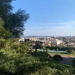 With A Panoramic View At The Floor Of A With A Pool